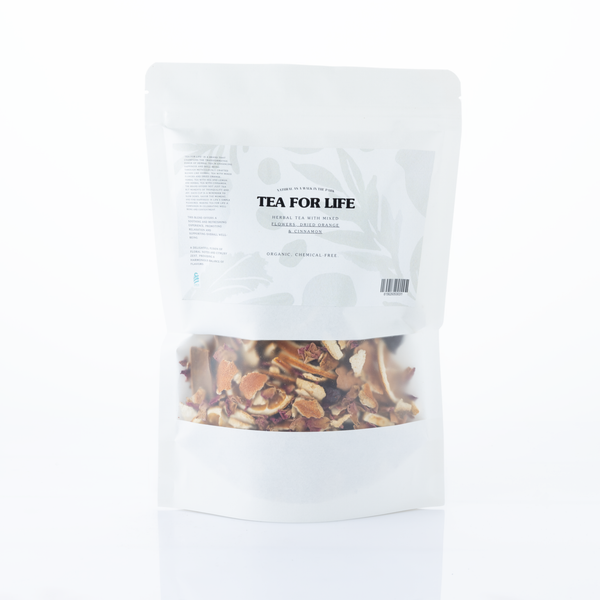 Flowers, Dried Orange & cinnamon tea 200g